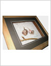 shadow box frame, seashells
