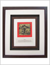 corporate gift framing with chinese meaningful words