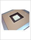framed decorative items, sandstone craving in shadow box frame, modernised design
